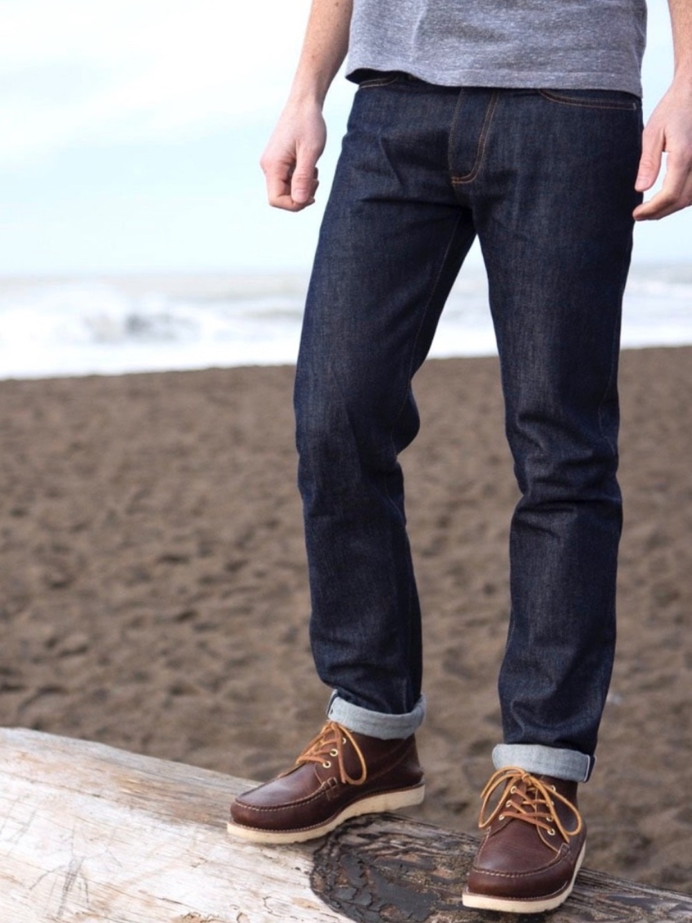 Gustin Selvedge Denim Jeans #172 California Slim Dark Blue 30